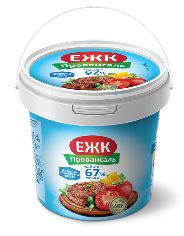 

Майонез ЕЖК Провансаль 67% 900 мл