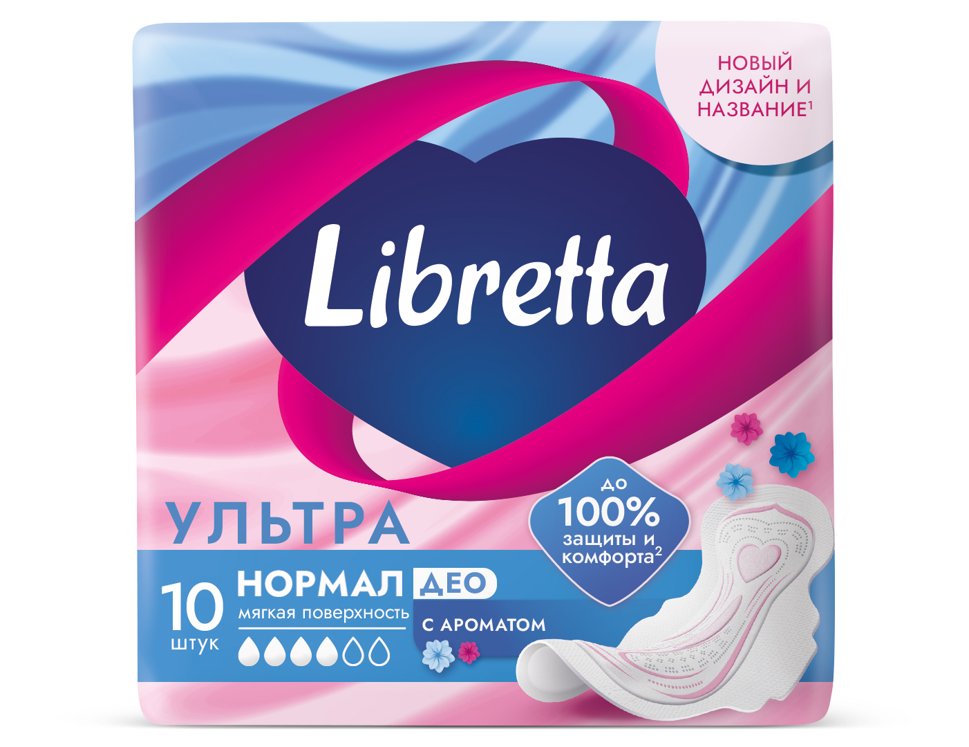

Прокладки гигиенические Libretta ультра нормал део 10 шт