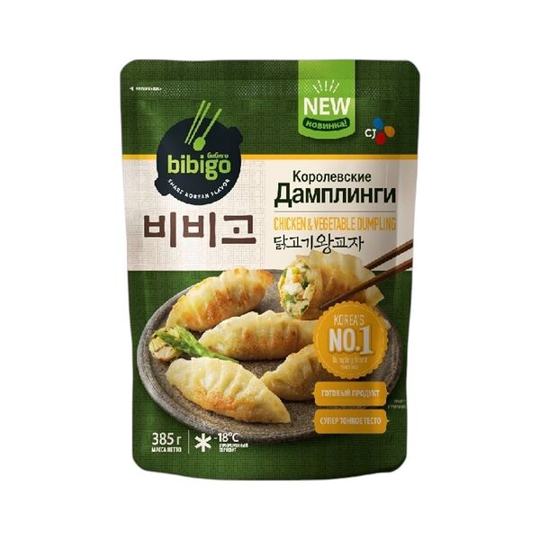 Дамплинги Bibigo королевские с курицей 385г