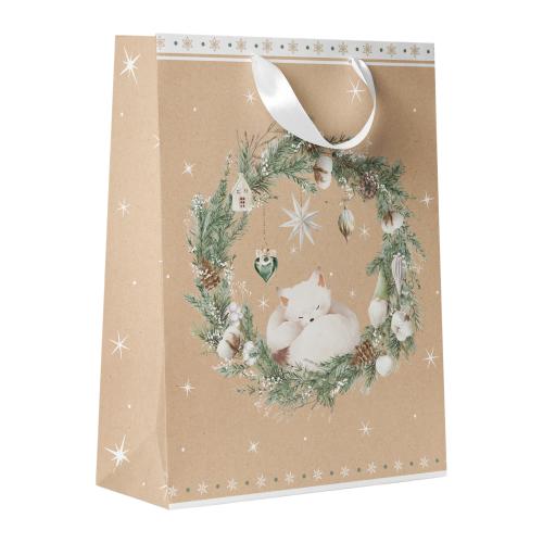 

Пакет подарочный City home Trade Christmas Kraft 32х26х12 см 1 шт. дизайн в ассортименте