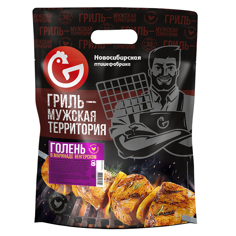 

Голень куриная Новосибирская птицефабрика в венгерском маринаде весовая