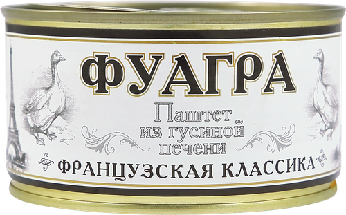

Паштет из гусиной печени Деликатес Дичь Фуагра, 200 г