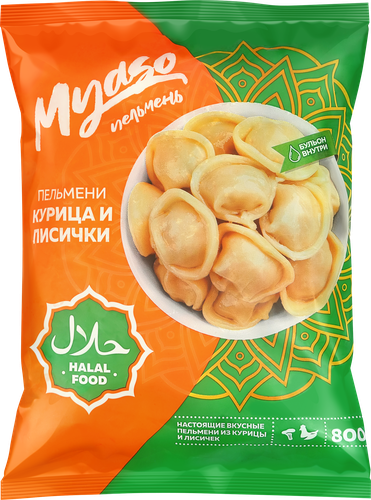 

Пельмени Myaso курица-лисички 800 г
