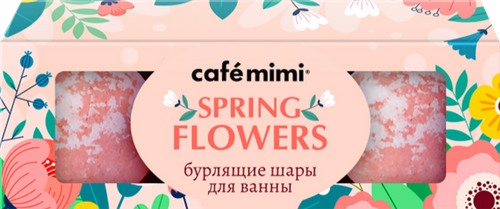 

Набор Cafe Mimi Бурлящие шарики Spring flowers с экстрактом ириса и маслом мурумуру 135 г
