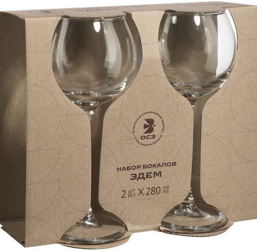 

Набор бокалов ОСЗ Эдем, прозрачные, 280мл, Арт. 24с2385, 2шт