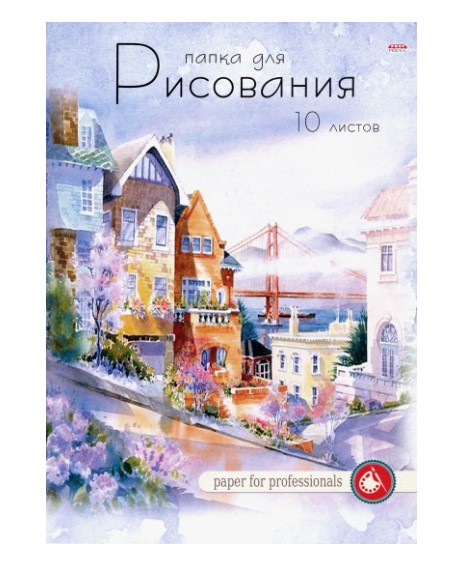 

Папка для рисования Prof-Press Красивый город, А4, 10 листов