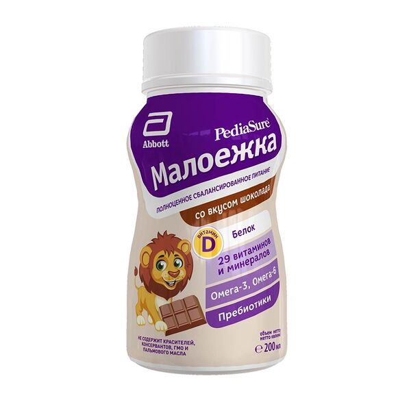 Питание детское Pediasure Малоежка шоколад 200 мл