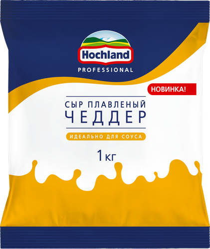 

Сыр Hochland Professional Чеддер для соуса плавленый 40% 1 кг