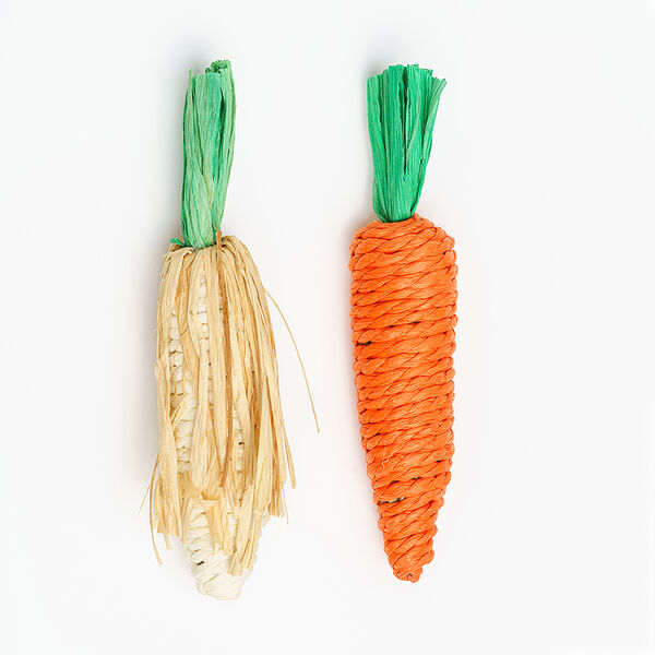 Набор игрушек Petmax Морковь и Кукуруза 15 см 2 шт.