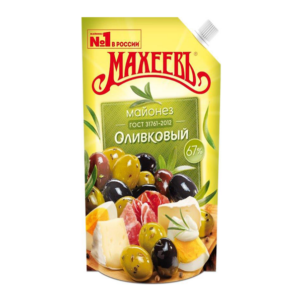

Майонез Махеевъ Оливковый 67% 400 мл