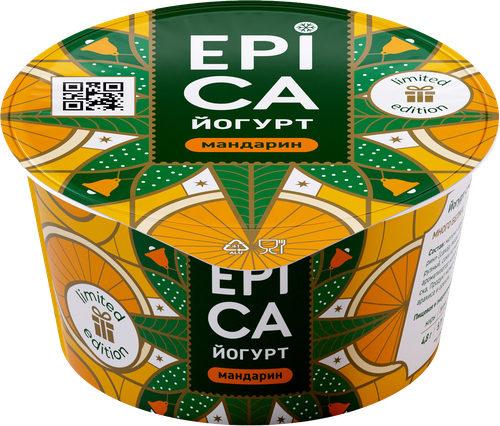 

Йогурт Epica Мандарин 4.8% 130 г