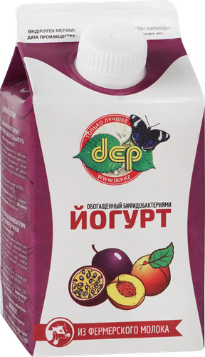 

Йогурт питьевой Dep персик-маракуйя 2.5% 500 мл