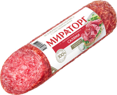 

Колбаса Мираторг Салями сырокопченая полусухая 280 г