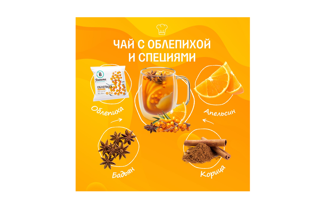 

Облепиха Планета Витаминов замороженная 250 г