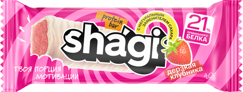 

Батончик протеиновый Shagi Protein Bar со вкусом клубники 40 г