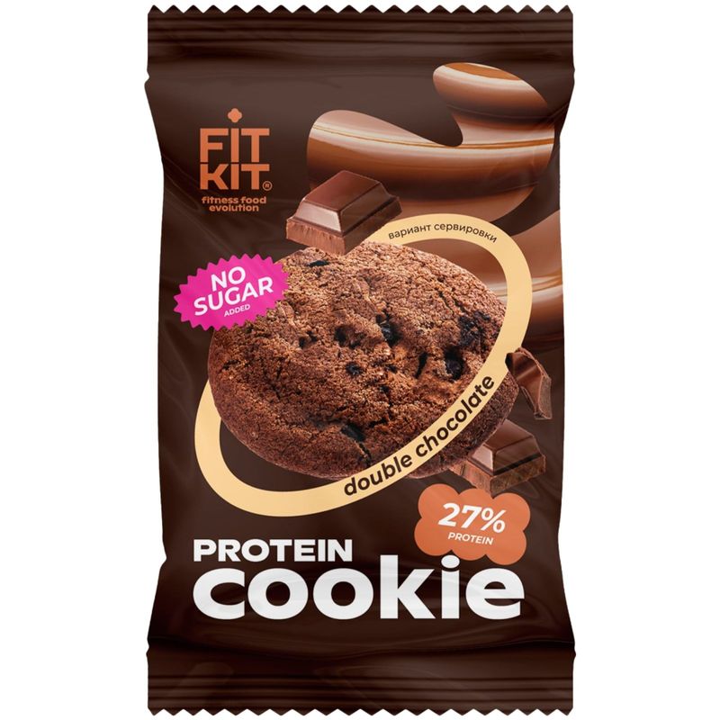 

Печенье протеиновое Fit Kit двойной шоколад 40 г