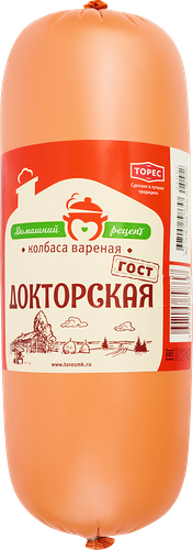 Колбаса вареная Торес Домашний рецепт Докторская вес до 1200 г