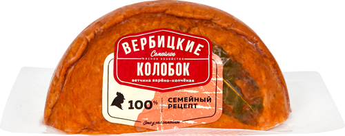

Ветчина Вербицкие прессованная колобок варено-копченая 400 г