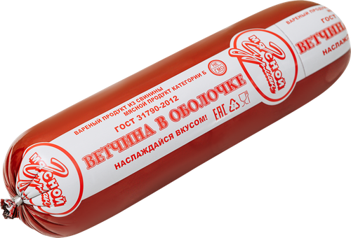 

Ветчина вареная Мясной гурман в оболочке категория Б охлажденная вес