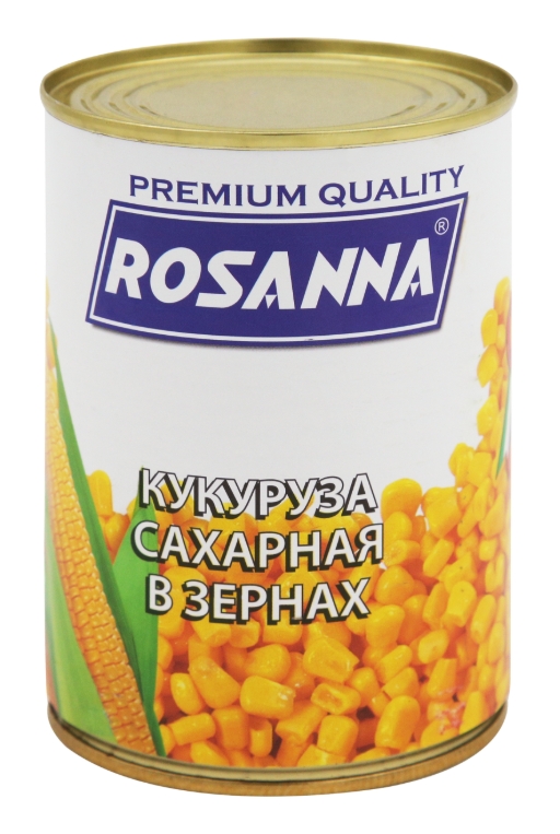 

Кукуруза Rosanna сахарная в зернах 400 г