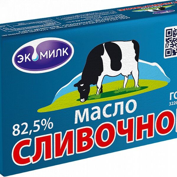 Масло сливочное Экомилк 82.5% 180 г