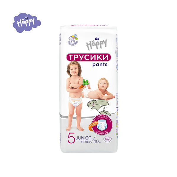 Трусики-подгузники Bella Baby Happy 40шт уни юниор 11-18кг 5