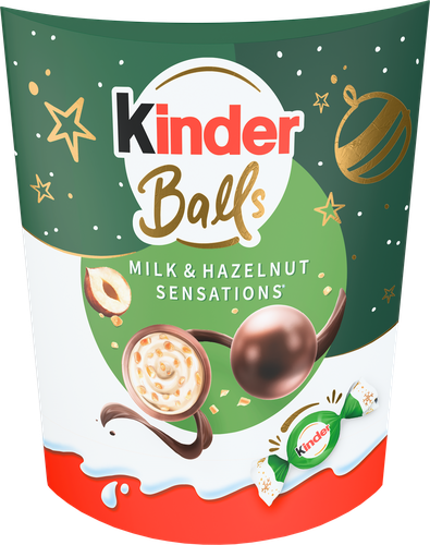 

Конфеты Kinder Balls Milk & Hazelnut Sensations с орехами и молочной начинкой 90 г