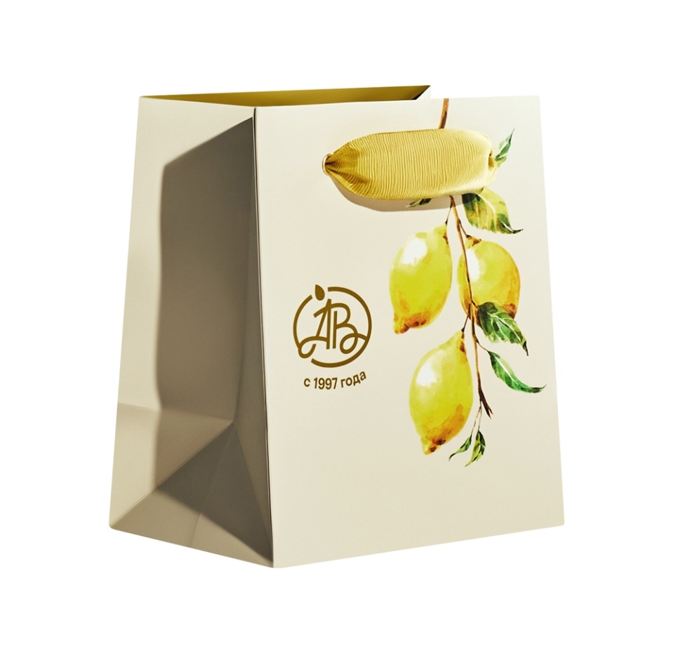 

Пакет подарочный Азбука вкуса Фруктовая коллекция Лимон S 15х17х10 см