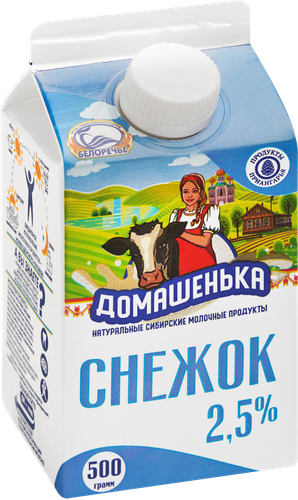 

Снежок Домашенька 2.5% 0.5 л