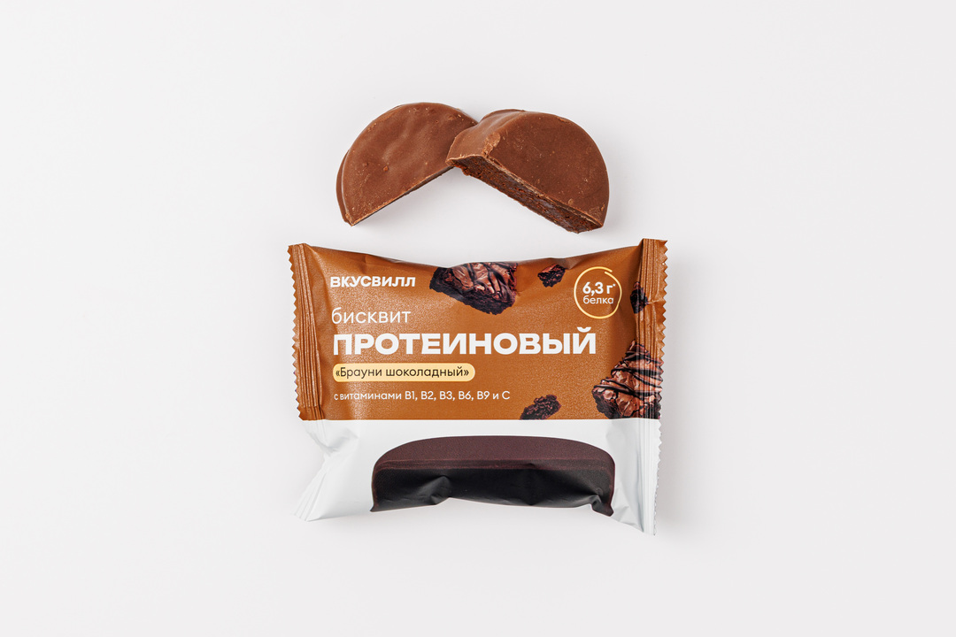 

Бисквит ВкусВилл протеиновый Брауни шоколадный 50 г