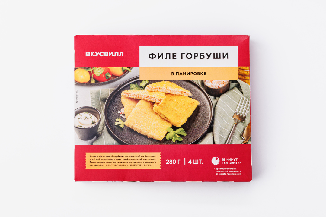

Филе горбуши ВкусВилл в панировке замороженное 280 г