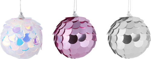 

Шар елочный HOMECLUB 8 см, сверкающие пластинки, в ассортименте Арт. HSB8-20291