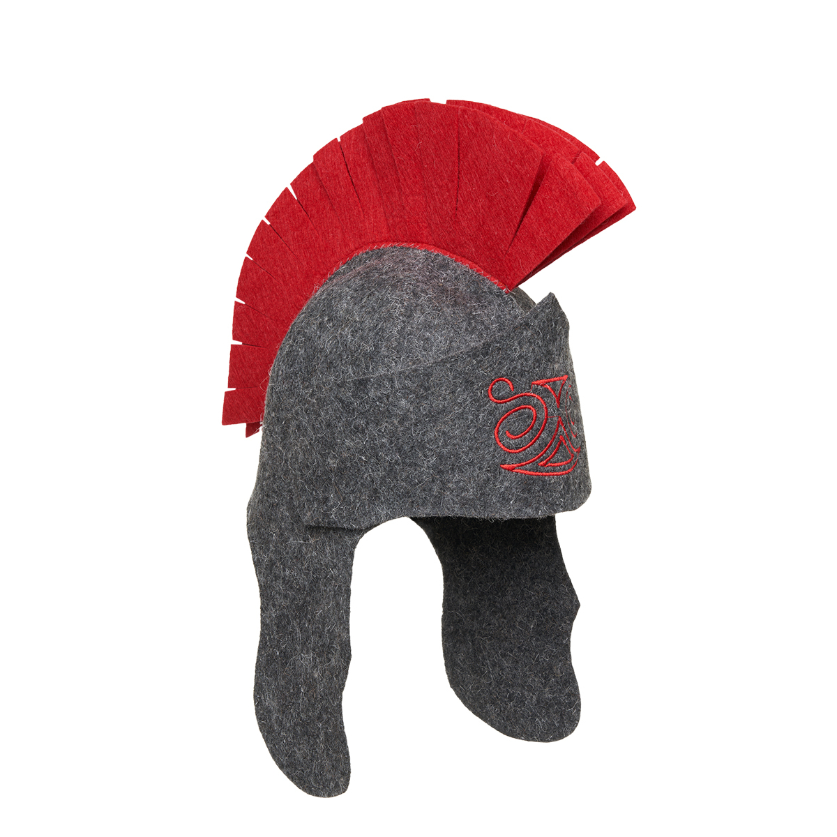 

Шапка для бани ГлавБаня Гладиатор из войлока серая