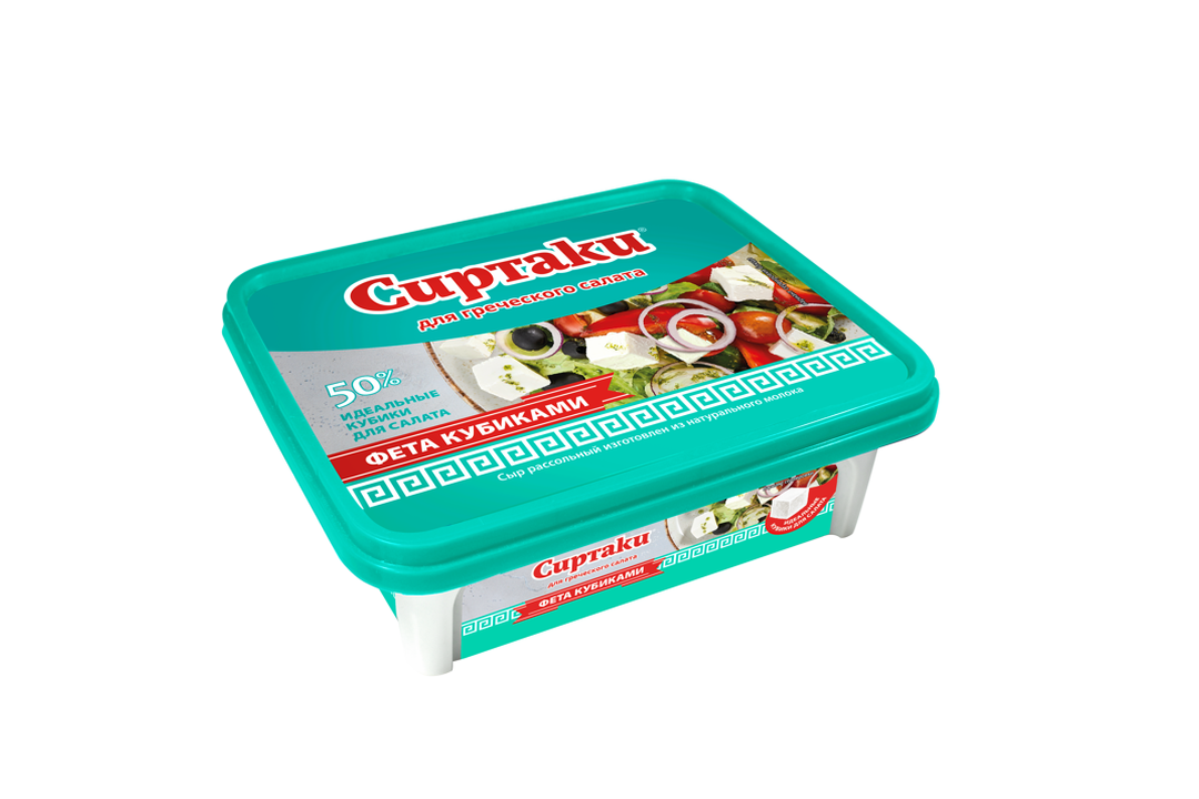 

Сыр рассольный Сиртаки для греческого салата 50% 200 г