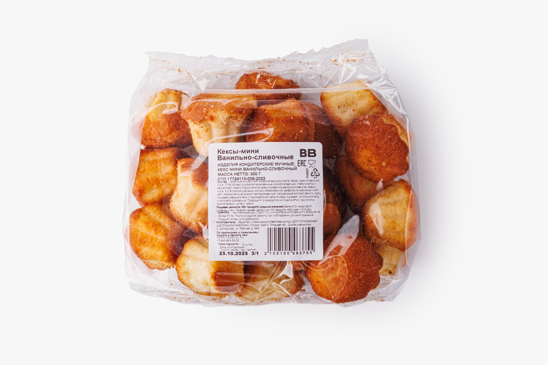 

Кексы-мини ванильно-сливочные