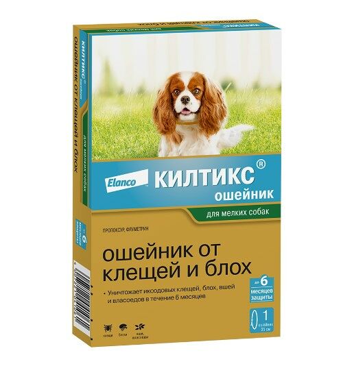 Ошейник для собак мелких пород Elanco Килтикс 38 см