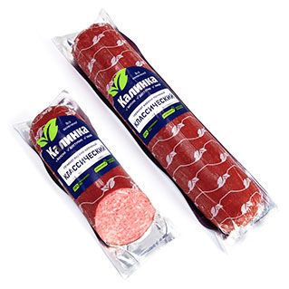 

Колбаса варено-копченая Калинка Сервелат 350 г