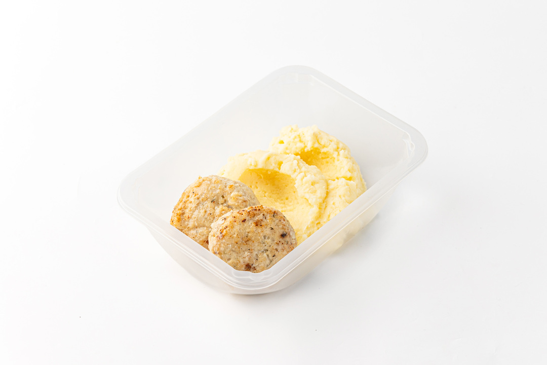 

Котлеты куриные ВкусВилл с картофельным пюре 2 шт. 280 г