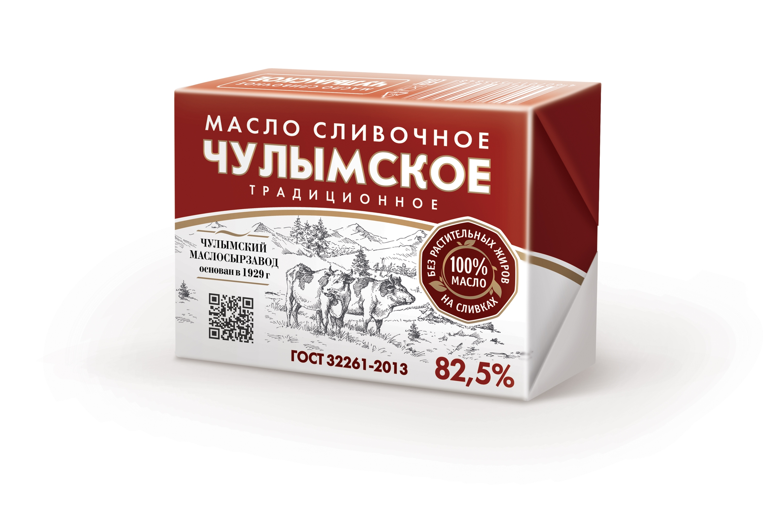 

Масло сливочное Чулымское Традиционное 82.5%, 180 г