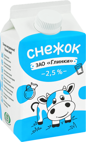 

Снежок Глинки с сахаром 2.5% бзмж 500 г