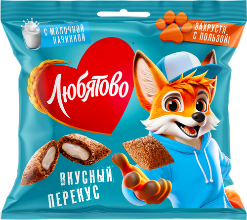 

Готовый завтрак Любятово Подушечки с молочной начинкой 40 г