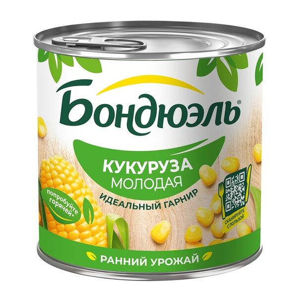 Кукуруза консервированная Бондюэль молодая 340 г