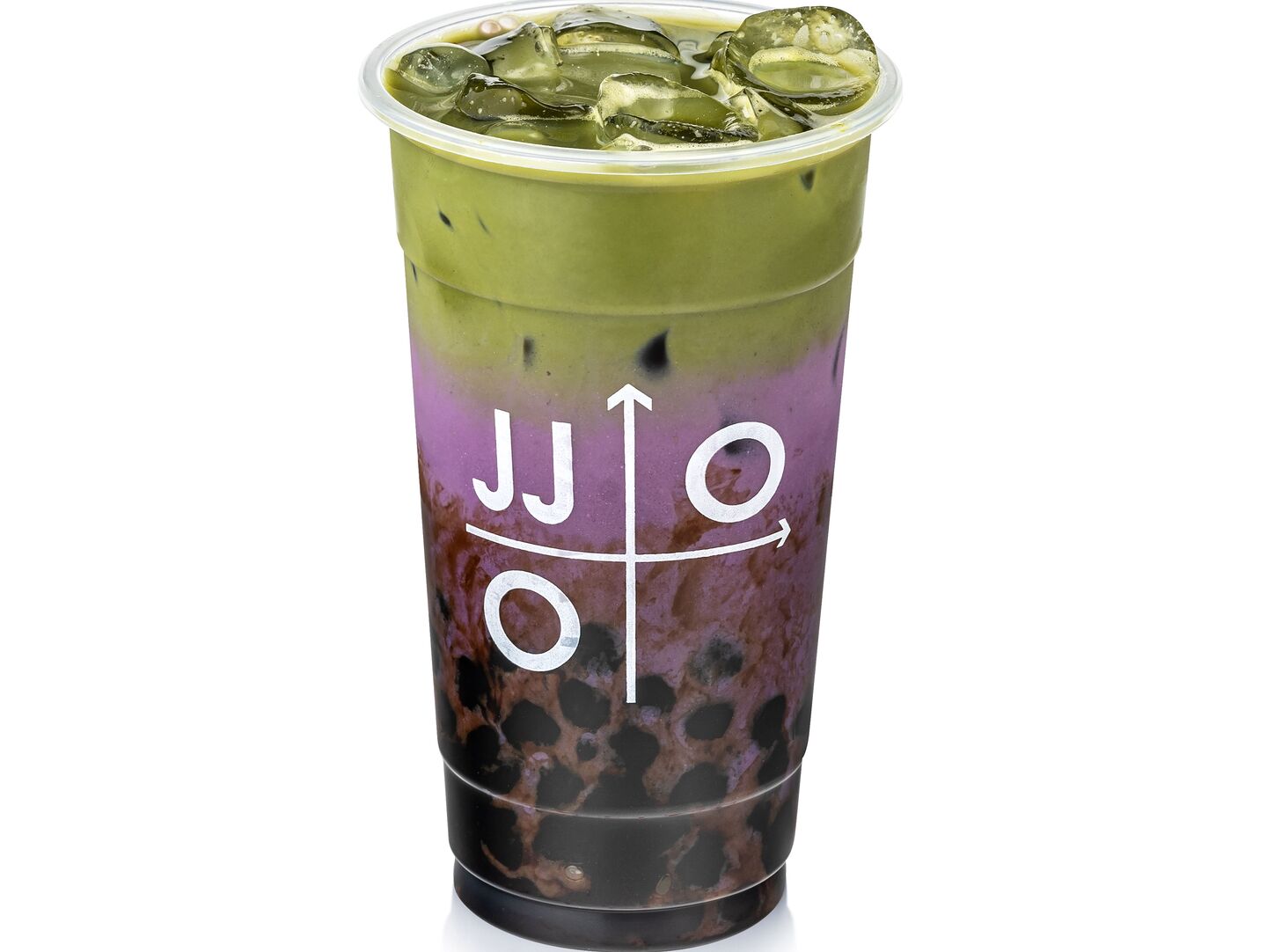 Таро-матча с карамельной тапиокой Jinju bubble tea