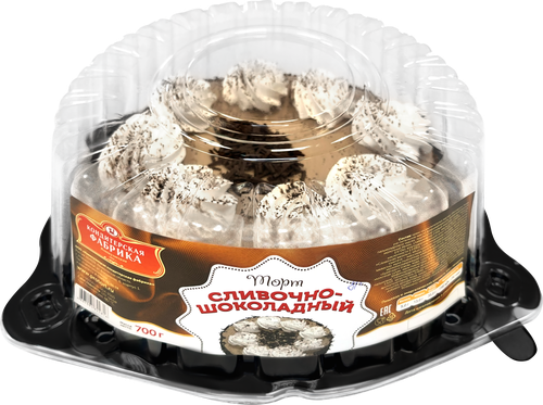 

Торт Новокузнецкая Кф Сливочно-шоколадный, 700 г