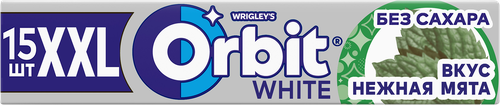 

Жевательная резинка Orbit XXL Нежная мята 20.4 г