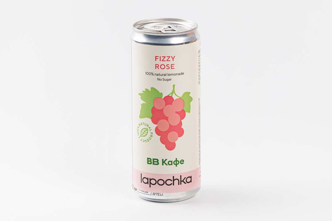 

Напиток безалкогольный среднегазированный Lapochka Fizzy Rose, 330 мл