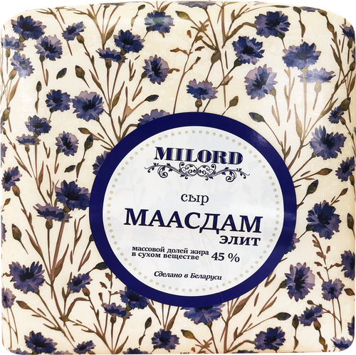 

Сыр полутвердый Elite Maasdam 45% БЗМЖ, вес