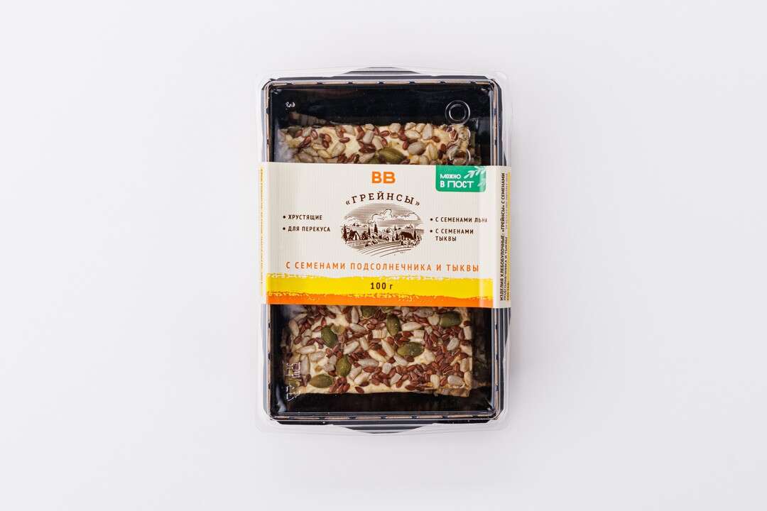 

"Грейнсы" с семенами подсолнечника и тыквы, 100г