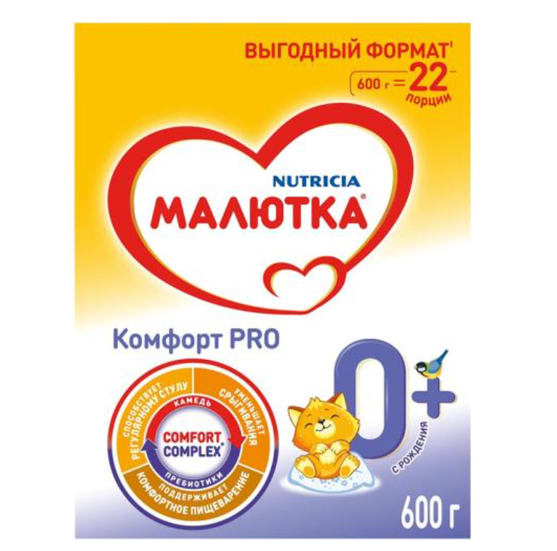 

Смесь сухая молочная Малютка Комфорт PRO 0+ 600 г