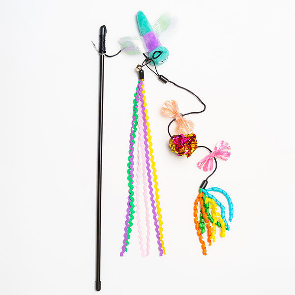 Игрушка Rurri для кошек Дразнилка Насекомое+2 подвески